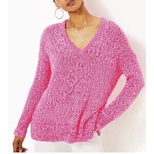 Lilly Pulitzer Bedford Sweater in Passion Fruit Pink Size S